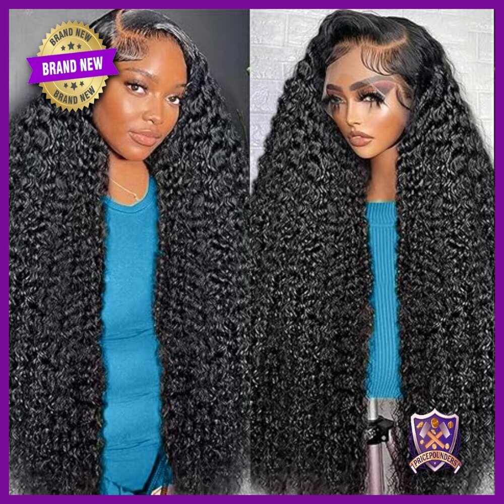 30 Inch Deep Wave Lace Front Wig Human Hair 13x6 HD Pre Plucked